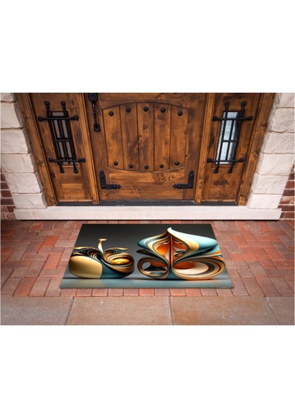 3D Baskı Özel Tasarım Geometrik Dış Mekan Paspas 74