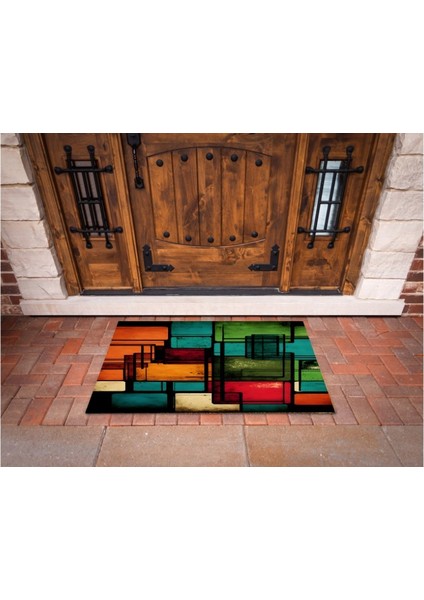 3D Baskı Özel Tasarım Geometrik Dış Mekan Paspas 80