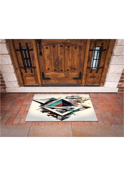 3D Baskı Özel Tasarım Geometrik Dış Mekan Paspas 95