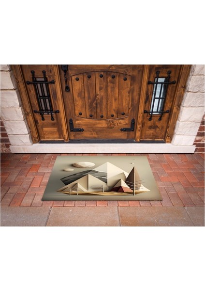 3D Baskı Özel Tasarım Geometrik Dış Mekan Paspas 118