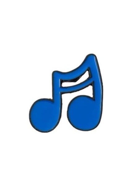 Müzik Nota Figürlü Mavi Hediyelik Rozet