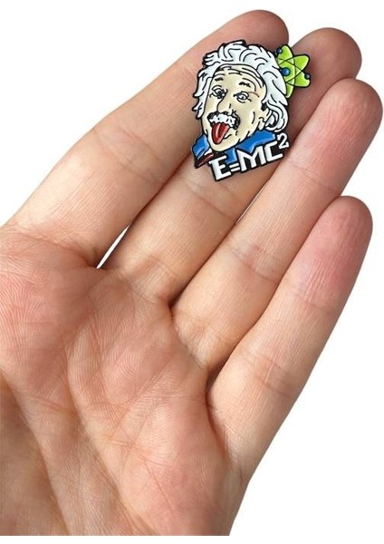 Fizik Einstein E=mc2 Bilim Formül Hediyelik Rozet