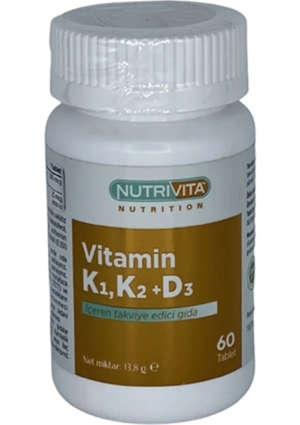 Vitamin K1 K2 D3 60 Tablet