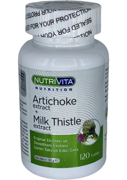 Artichoke Milk Thistle Extract 120 Tablet