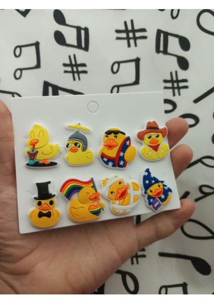Ördek Duck Desen Terlik Süsü Jibbitz Aksesuarı 8 Adet