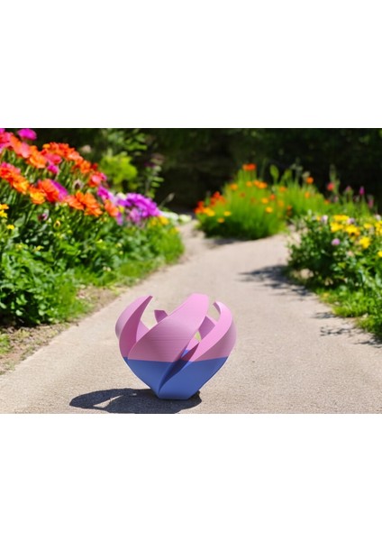 Çift Renk Vazo 3d