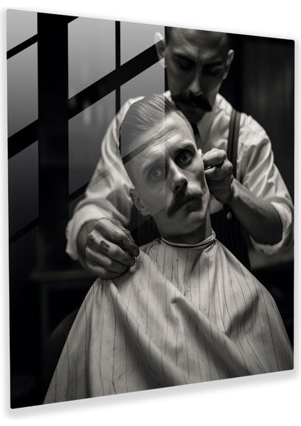 Berber Hassasiyeti - Cam Baskı - Berber, Ev Dekorasyonu, Hassas, Berber, 30X30