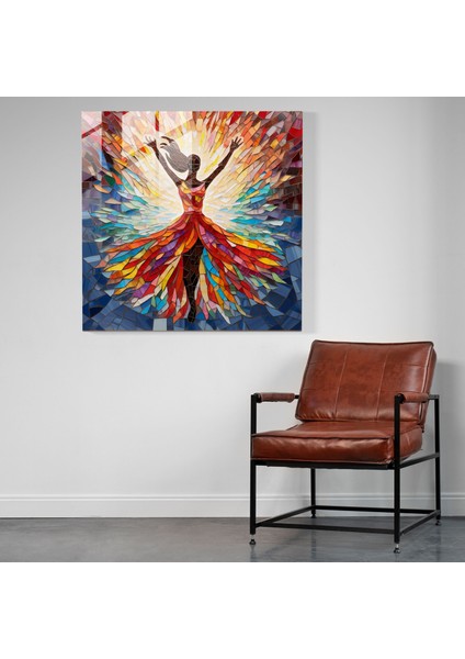 Vitray Balerin Cam Baskı - Balerin, Cam Baskı, Balerin, Cam Duvar Tablosu, 30X30 fiyatları