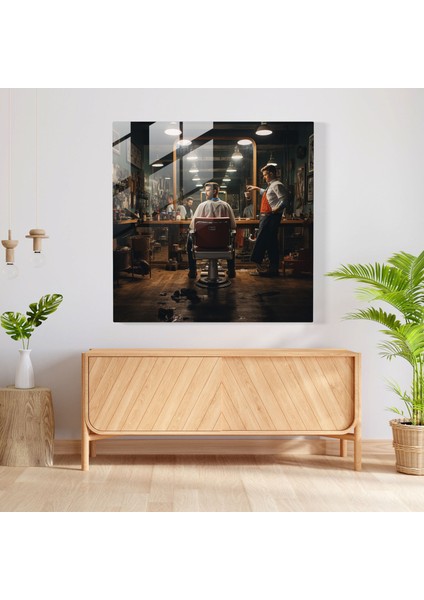 Berber Camının Yansıması Baskı - Berber, Berber Camının Yansıması Baskı, Berberin Yansıması, Ev Dekorasyonu, 30X30 fiyatları