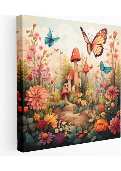Bohem Kaprisli Orman Kanvas Tablo - Bohem, Kanvas Tablo, Duvar Sanatı, Kanvas Tablo, 30X30