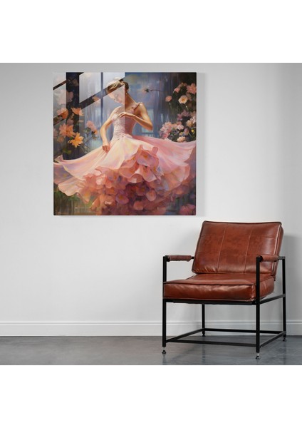 Balerin Yağlıboya Tablo Cam Baskı - Balerin, Yağlıboya Tablo, Ev Dekorasyonu, Modern Sanat, 30X30 fiyatları