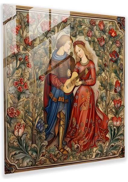 Büyüleyici Kibar Aşk Cam Baskı, 30X30