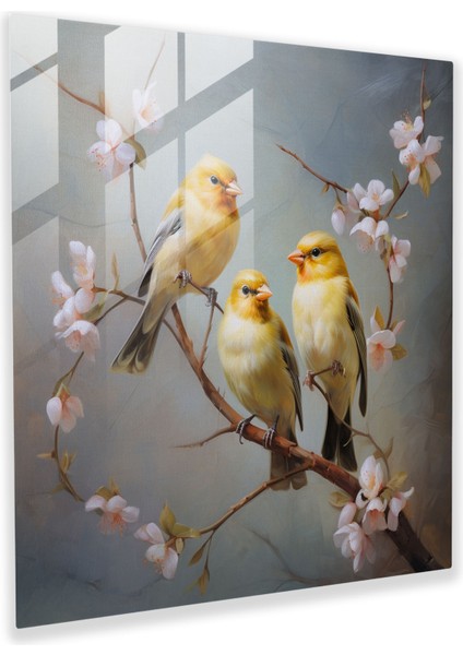 Ethereal Serenade Cam Baskı - Klasik Yağlıboya Tablo Cam Duvar Sanatı - Modern Sanat Eseri Ev Dekorasyonu, 30X30