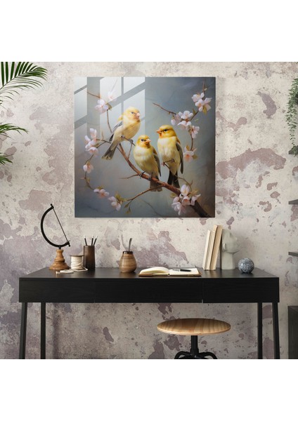 Ethereal Serenade Cam Baskı - Klasik Yağlıboya Tablo Cam Duvar Sanatı - Modern Sanat Eseri Ev Dekorasyonu, 30X30 fiyatları
