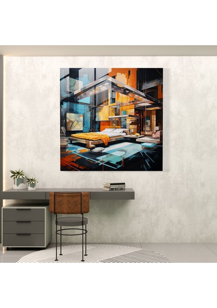 Lüks Haven Otel Cam Baskı - Otel, Duvar Dekorasyonu, Cam Duvar Sanatı, Ev Dekorasyonu, 30X30 fiyatları