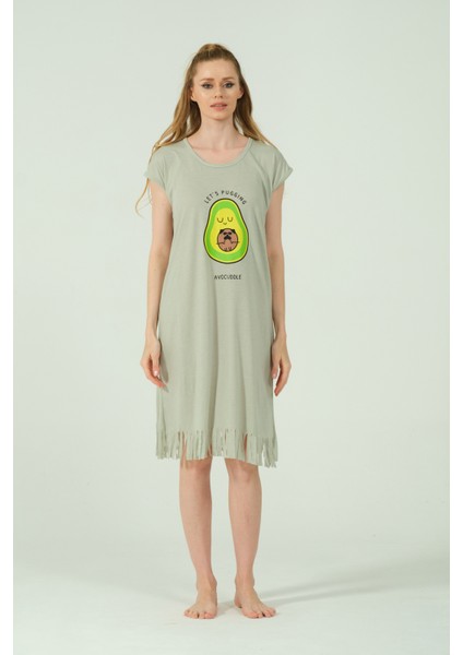 Desenli Püsküllü Viskon Penye Günlük Elbise fiyatları