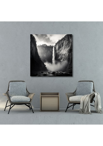 Dünyanın En Güzel Manzaraları - Görkemli Şelale Kanvas Tablo - Dünyanın En Güzel Manzaraları, Duvar Sanatı, Kanvas Tablo, Kanvas Tablo, 30X30