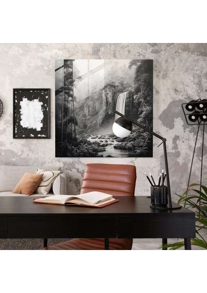 Dünyanın En Güzel Manzaraları, Görkemli Şelale Cam Baskı, Duvar Süslemesi, 30X30 fiyatları
