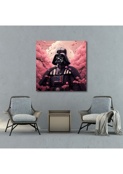 Yıldız Savaşları Darth Vader Sakura Kanvas Tablo - Yıldız Savaşları, Kiraz Çiçekleri, Kanvas Tablo, Kanvas Tablo, 30X30 modelleri