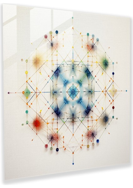 Geometri Kanunları Cam Baskı - Hukuk, Karmaşık Web, Cam Sanatı, Hukuk Sistemleri, 30X30