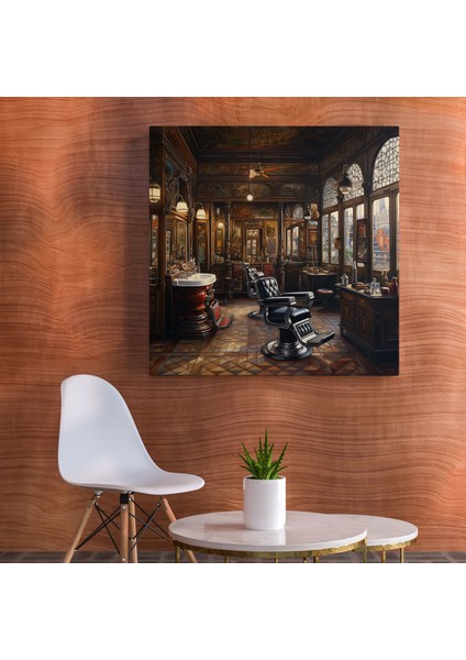 Berber Içi Yağlıboya Tablo Kanvas Tablo - Berber, Kanvas Tablo, Ev Dekorasyonu, Kanvas Tablo, 30X30 fiyatları