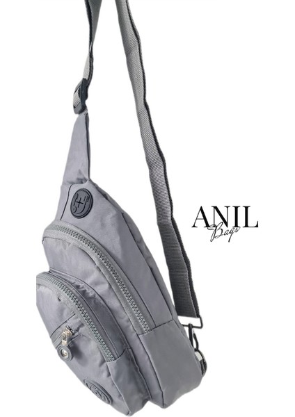 Anıl Bags Unisex Krinkıl Su Geçirmez Çanta, Çapraz Askılı Omuz ve Göğüs Çantası, Bodybag