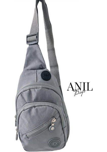 Anıl Bags Unisex Krinkıl Su Geçirmez Çanta, Çapraz Askılı Omuz ve Göğüs Çantası, Bodybag