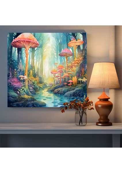 Dünyanın En Güzel Manzaraları, Kaprisli Orman Kanvas Tablo, Duvar Dekorasyonu, 30X30