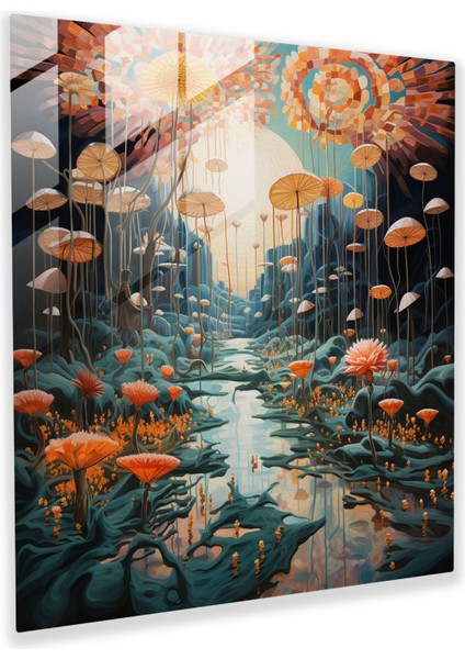 Bohem Düşler Cam Baskı - Bohem, Resim, Ev Dekorasyonu, Cam Duvar Sanatı, 30X30