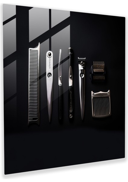 Berberin Temelleri - Cam Baskı - Berber, Ev Dekorasyonu, Modern Sanat, Berber, 30X30