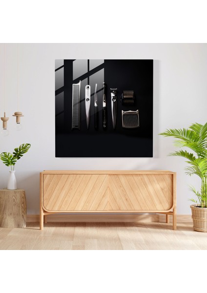 Berberin Temelleri - Cam Baskı - Berber, Ev Dekorasyonu, Modern Sanat, Berber, 30X30 modelleri