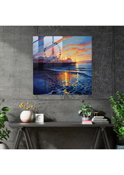 Işıklı Iskelet Cam Baskı, 30X30