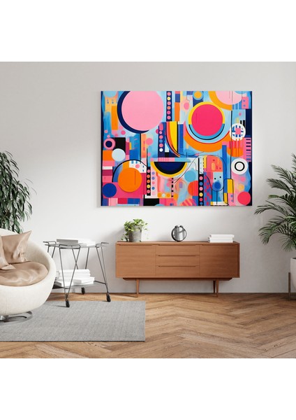 Bohem Soyut Geometrik Kanvas Tablo - Bohem, Kanvas Tablo, Kanvas Tablo, Ev Dekorasyonu, 30X30