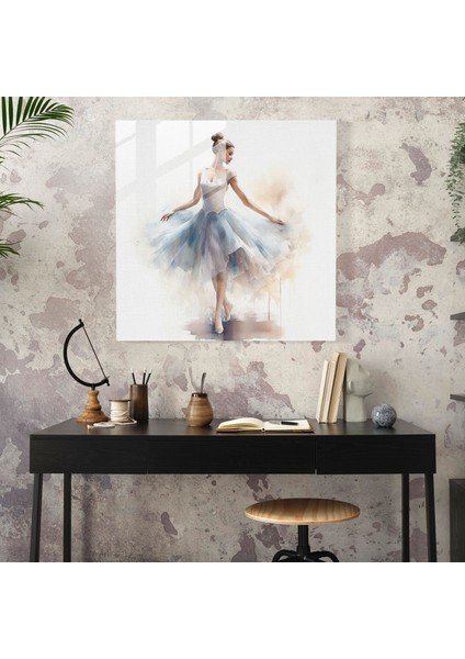 Balerin Cam Baskı - Rüya Gibi ve Kaprisli Duvar Tablosu - Balerin, Modern Sanat, Kaprisli, Ev Dekorasyonu, 30X30 fiyatları