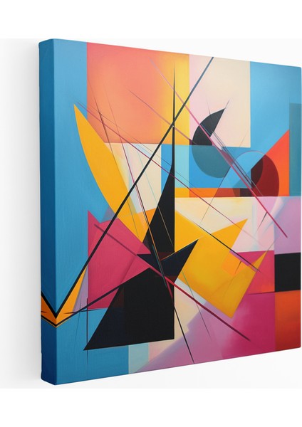 Kanvas Tablo - Geometrik Kesişmeler, 30X30
