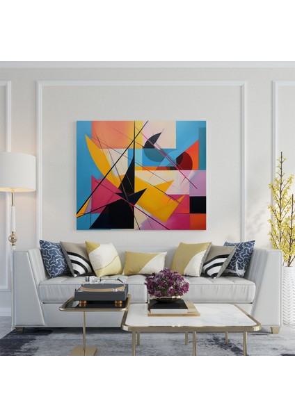Kanvas Tablo - Geometrik Kesişmeler, 30X30 fiyatları