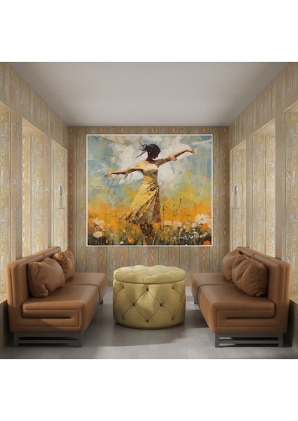 Bohem Çayır Dansı Kanvas Tablo - Bohem, Kurtuluş, Kanvas, Çayır, 30X30