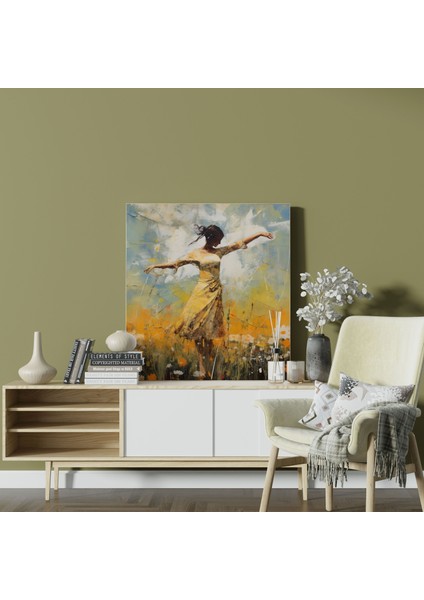 Bohem Çayır Dansı Kanvas Tablo - Bohem, Kurtuluş, Kanvas, Çayır, 30X30