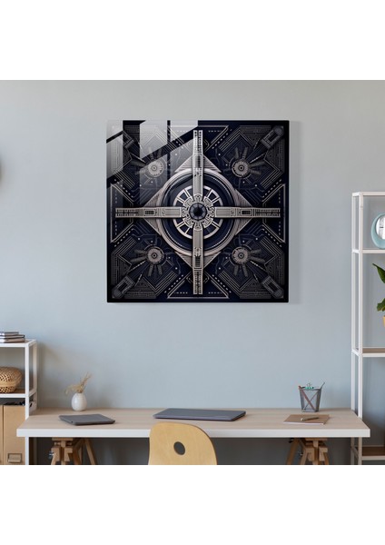 Yıldız Savaşları Cam Baskı - Geometrik Tasarım - Simetrik Desenli Kravat Savaşçıları - Yıldız Savaşları, Kravat Savaşçıları, Geometrik Tasarım, Düzen, 30X30 fiyatları