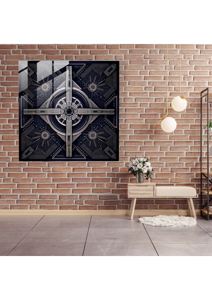 Yıldız Savaşları Cam Baskı - Geometrik Tasarım - Simetrik Desenli Kravat Savaşçıları - Yıldız Savaşları, Kravat Savaşçıları, Geometrik Tasarım, Düzen, 30X30 modelleri