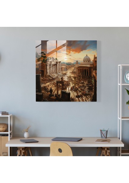 Calpurnius' Colossal Colosseum Cam Duvar Sanatı, 30X30