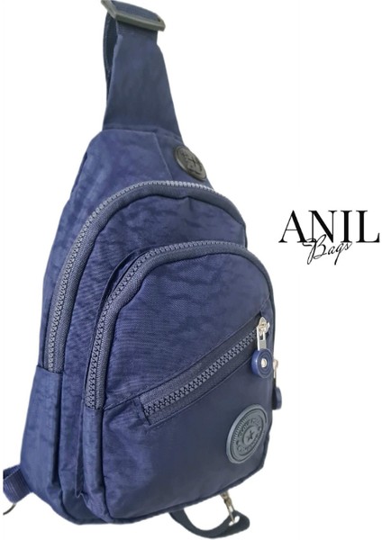 Anıl Bags Unisex Krinkıl Su Geçirmez Çanta, Çapraz Askılı Omuz ve Göğüs Çantası, Bodybag