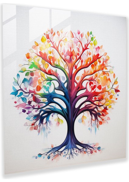 Hayat Ağacı Kanvas Tablo - Hayat Ağacı, Kanvas Tablo, Hayat Ağacı Tablosu, 30X30