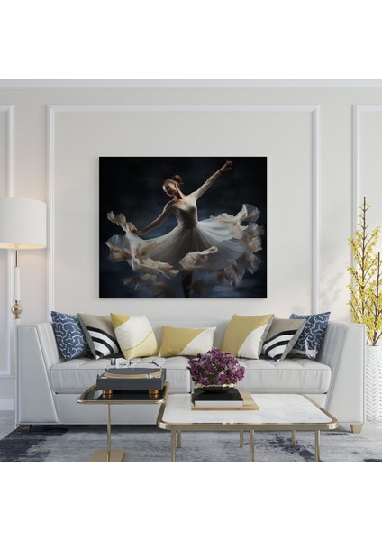 Zarif Hareket Balerin Kanvas Tablo - Balerin, Kanvas Tablo, Duvar Sanatı, Elegance, 30X30 fiyatları