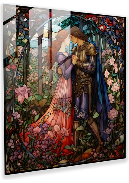 Büyüleyici Aşk Cam Baskı - Şövalyelerin Serenadı, 30X30
