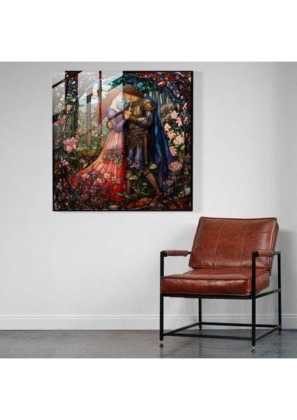 Büyüleyici Aşk Cam Baskı - Şövalyelerin Serenadı, 30X30