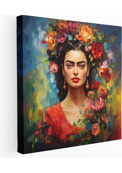 Frida Kahlo Kanvas Tablo - Frida Kahlo, Empresyonist Tablo, Duvar Sanatı, Kanvas Tablo, 30X30