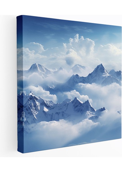 Dünyanın En Güzel Manzaraları - Görkemli Dağ Zirveleri Kanvas Tablo - Dünyanın En Güzel Manzaraları, Ev Dekorasyonu, Kanvas Tablo, Görkemli, 30X30