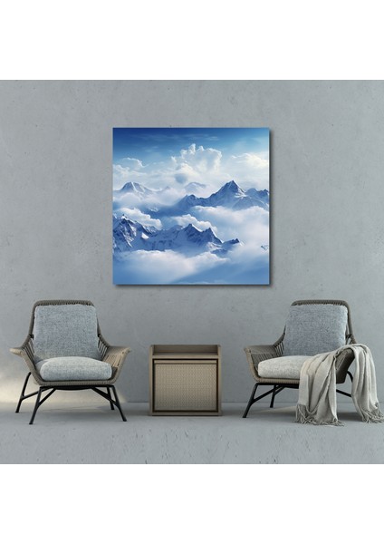 Dünyanın En Güzel Manzaraları - Görkemli Dağ Zirveleri Kanvas Tablo - Dünyanın En Güzel Manzaraları, Ev Dekorasyonu, Kanvas Tablo, Görkemli, 30X30
