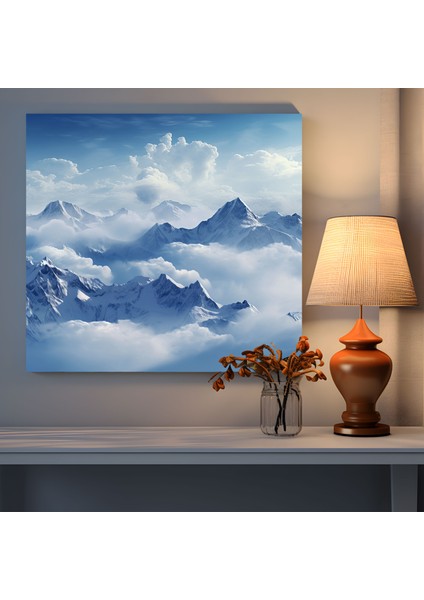 Dünyanın En Güzel Manzaraları - Görkemli Dağ Zirveleri Kanvas Tablo - Dünyanın En Güzel Manzaraları, Ev Dekorasyonu, Kanvas Tablo, Görkemli, 30X30